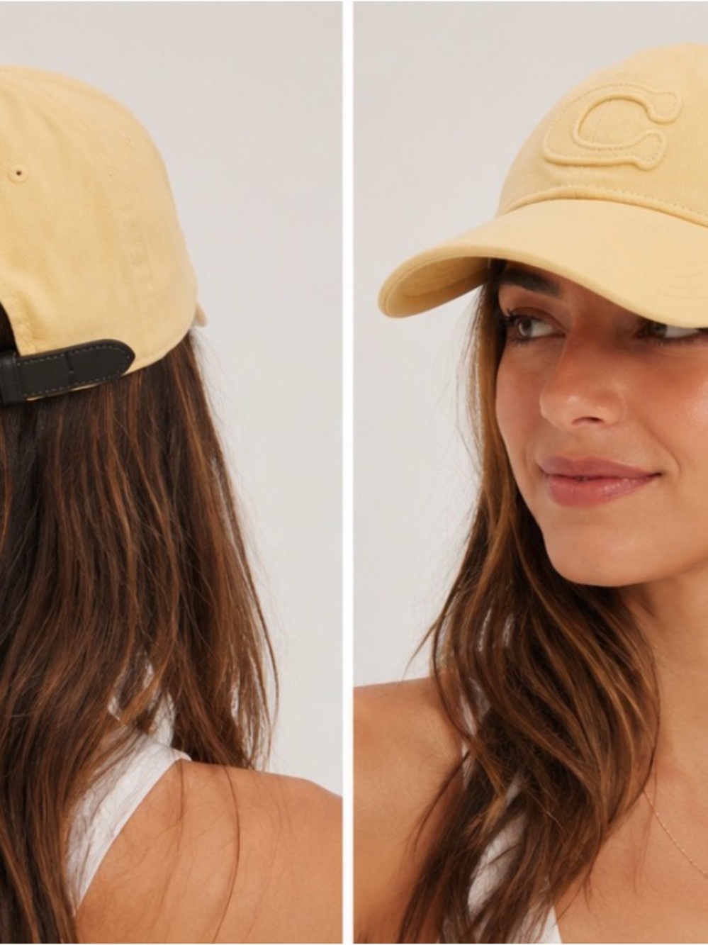 ✨ NIB Coach Women’s Baseball Cap- Vanilla - Picture 2 of 15